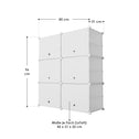 Schoenenkast / Schoenenrek - 85 x 96 x 31 cm - Wit