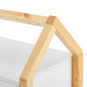 Houten Nachtkastje / Kindernachtkastje Enny - Wit / Houtkleur - 2 Lades