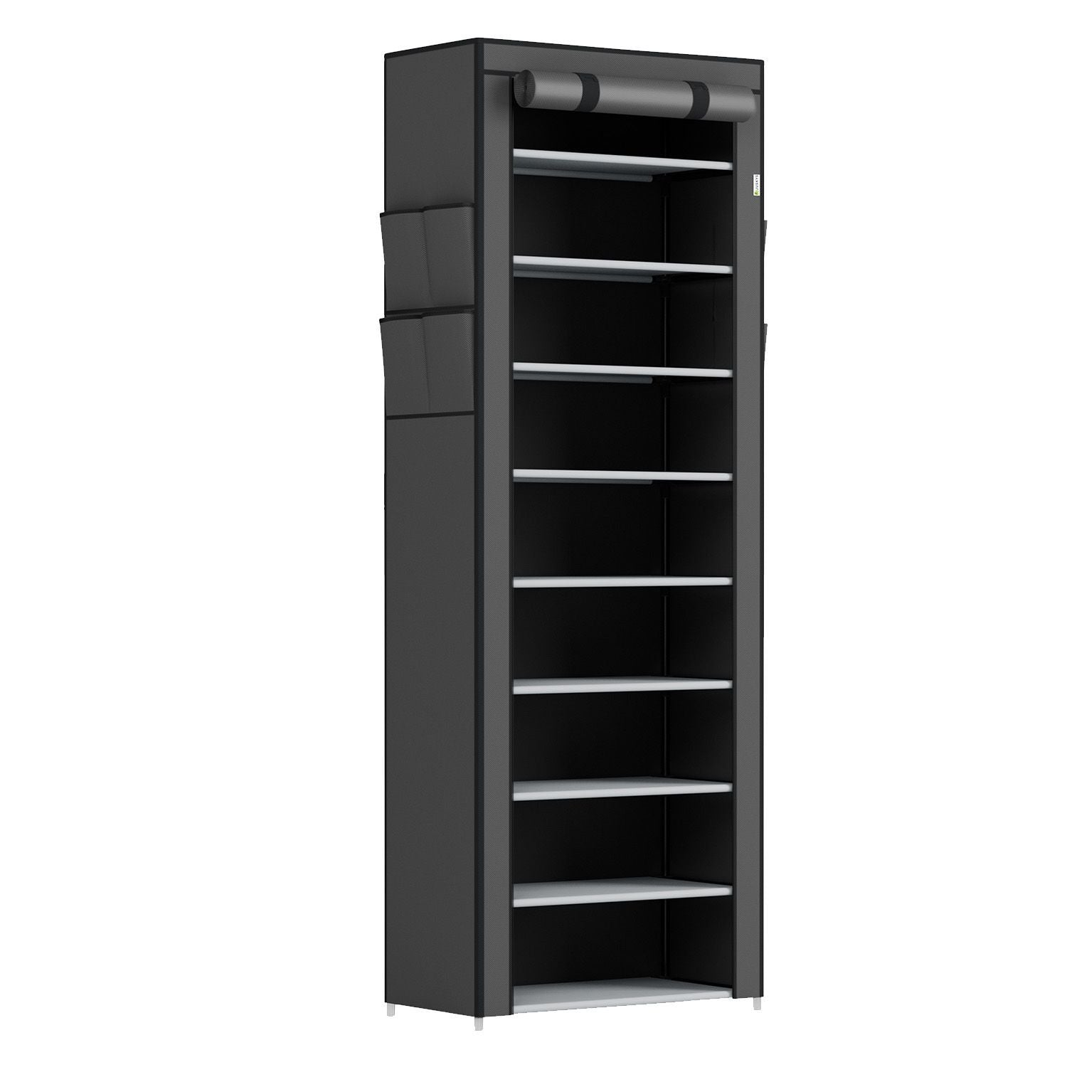 Schoenenkast / Schoenenrek M - 9 Niveaus - Stof - Grijs