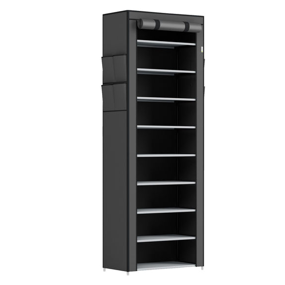 Schoenenkast / Schoenenrek M - 9 Niveaus - Stof - Grijs - Afbeelding 1