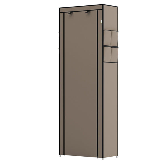 Schoenenkast / Schoenenrek M - 9 Niveaus - Stof - Lichtbruin - Afbeelding 4