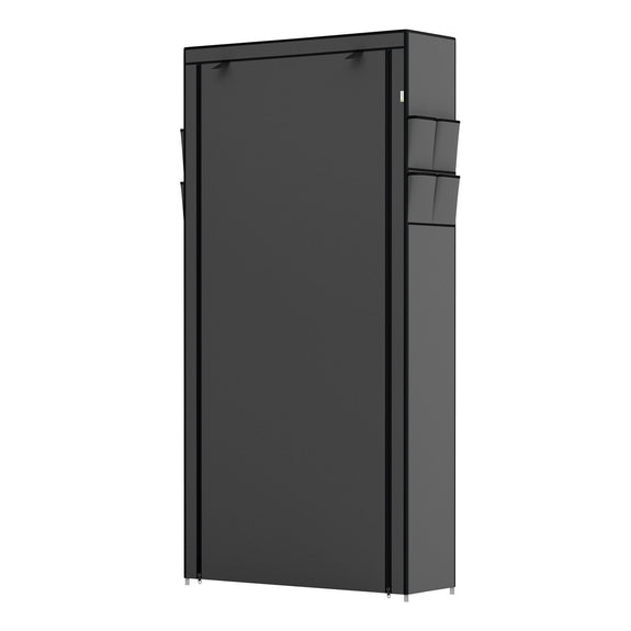 Schoenenkast / Schoenenrek L - 9 Niveaus - Stof - Grijs - Incl. Zijvakken - Afbeelding 4