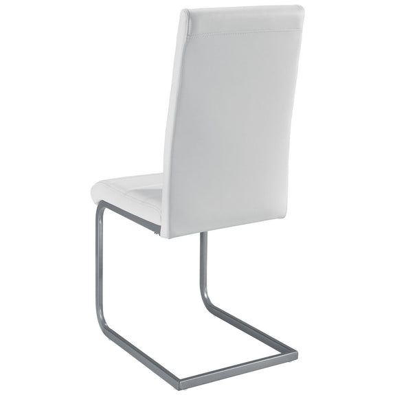 2 Eetkamerstoelen / stoel - Vegas - Kunstleer - Wit - Afbeelding 5
