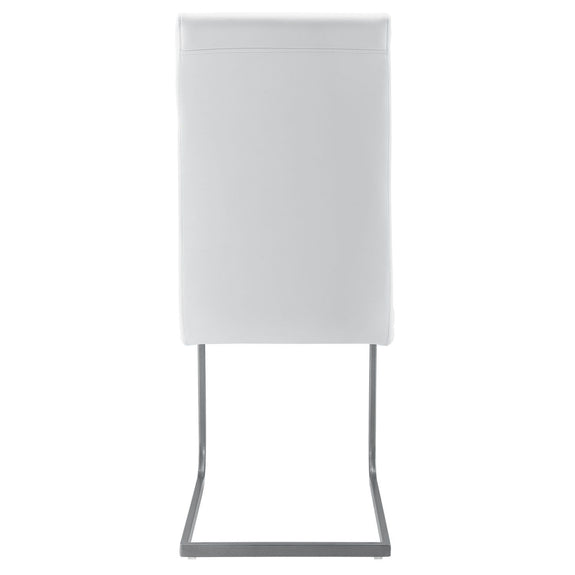 2 Eetkamerstoelen / stoel - Vegas - Kunstleer - Wit - Afbeelding 6