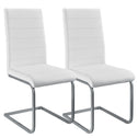 2 Eetkamerstoelen / stoel - Vegas - Kunstleer - Wit