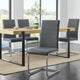 Eetkamerstoelen Vegas - Kunstleer - 4-delig - Grijs
