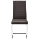 4 Eetkamerstoelen / stoel - Vegas - Kunstleer - Bruin