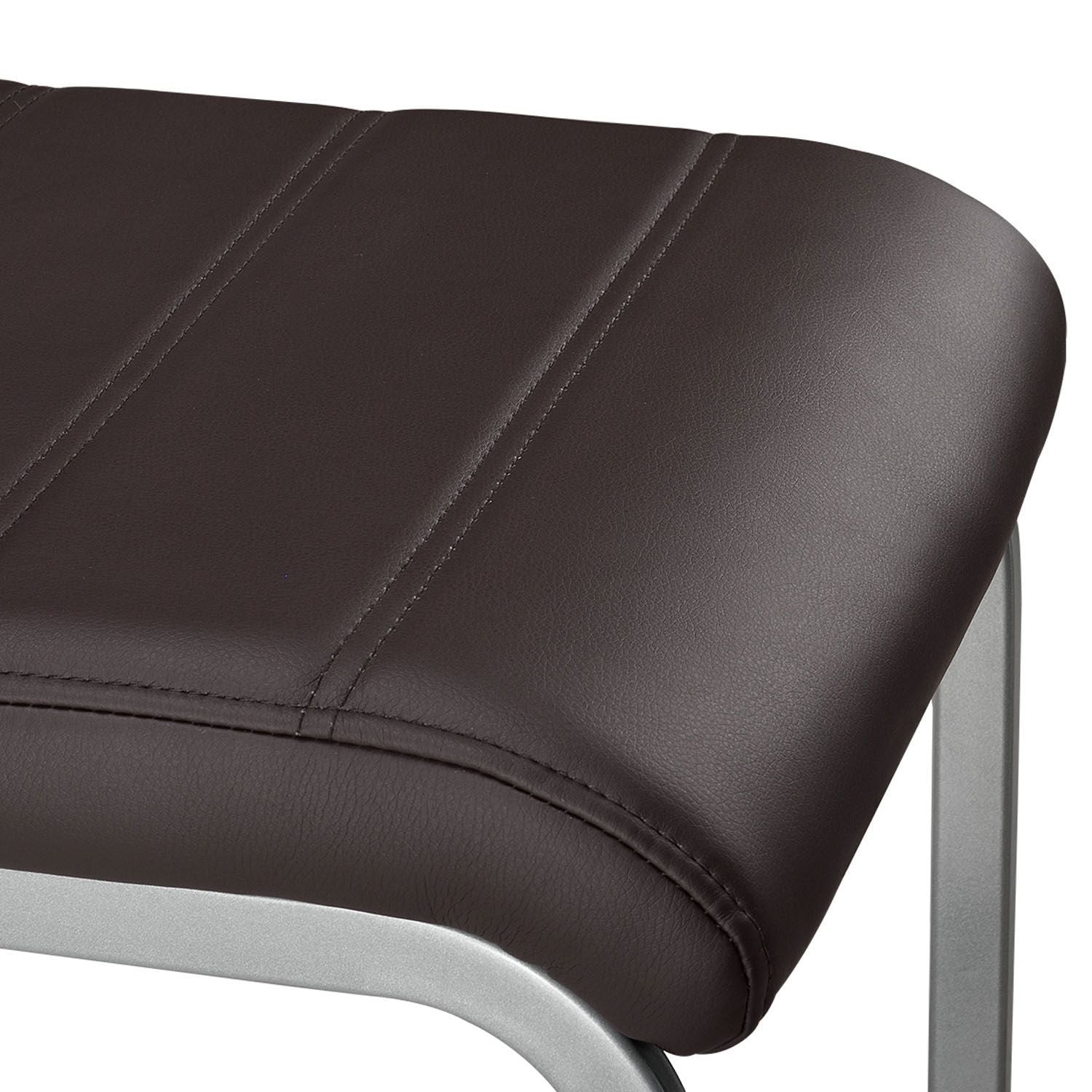 4 Eetkamerstoelen / stoel - Vegas - Kunstleer - Bruin