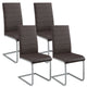 4 Eetkamerstoelen / stoel - Vegas - Kunstleer - Bruin