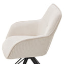 Eetkamerstoel / Draaistoel / Kuipstoel Clyde - Corduroy Beige