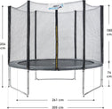 Trampoline - Jampino - ø305 cm - Grijs