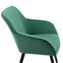 Loungestoel / Eetkamerstoel Tarje - 2-Delig - Groen - Velvet