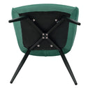 Loungestoel / Eetkamerstoel Tarje - 2-Delig - Groen - Velvet