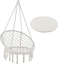 Eenpersoons Hangstoel Cadras - Beige - 105 x 60 cm - Incl. Zitkussen