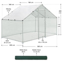 Kippenren / Kippenhok - HLS25T - 300 x 200 x 200 cm