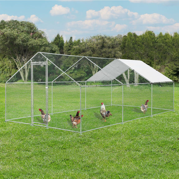 Kippenren / Kippenhok - HLS25T - 300 x 600 x 200 cm - Afbeelding 2