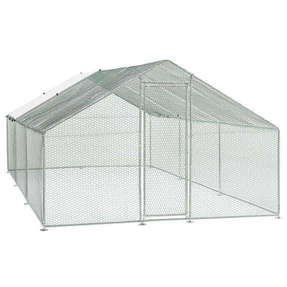 Kippenren / Kippenhok - HLS25T - 300 x 600 x 200 cm - Afbeelding 1