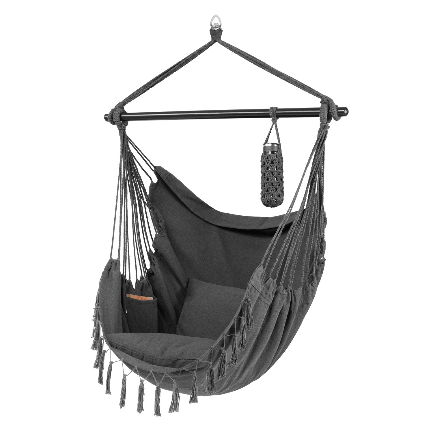 Hangstoel / Schommelstoel Miami - Grijs - Incl. Kussen en Tas