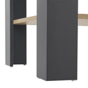 Houten Salontafel - 60 x 60 cm - Donkergrijs / Houtkleur - 2 Niveaus