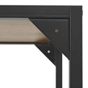 Industriële Eettafel met Stoelen - 3-delig - Donkere Houtlook