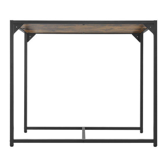 Industriële Eettafel met Stoelen - 3-delig - Donkere Houtlook - Afbeelding 13