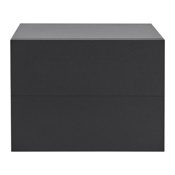 Zwevend Nachtkastje 40 x 29 x 30 cm - Zwart - 2 Lades - Afbeelding 2