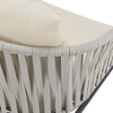2 Tuinstoelen met touwgaas - Lichtgrijs