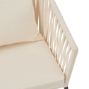 Touwstoelen - Set van 2 - Incl. Zit- en Rugkussens - Beige