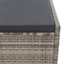 Polyrotan Loungebed / Ligbed Syros - Grijs - 2 personen - Incl. Kussens & Zonnedak