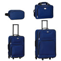 Trolley Reiskofferset / Kofferset Athen - 5-delig - Blauw