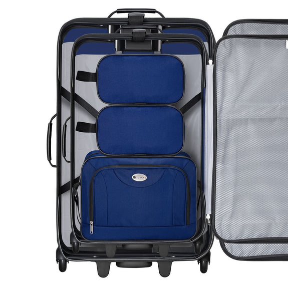 Trolley Reiskofferset / Kofferset Athen - 5-delig - Blauw - Afbeelding 4