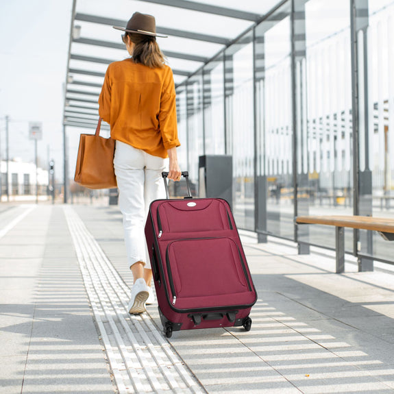 Trolley Reiskofferset / Kofferset Athen - 5-delig - Bordeaux - Afbeelding 2