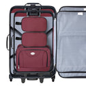 Trolley Reiskofferset / Kofferset Athen - 5-delig - Bordeaux