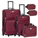 Trolley Reiskofferset / Kofferset Athen - 5-delig - Bordeaux