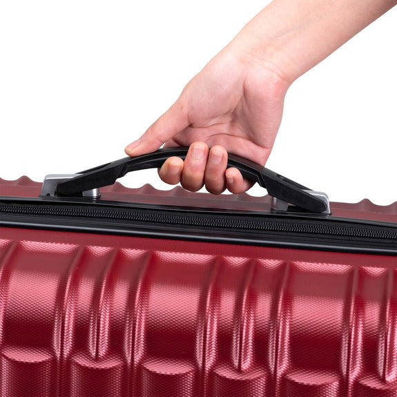 Trolley Reiskofferset / Kofferset Rome - 4-delig - Rood - ABS - Afbeelding 12