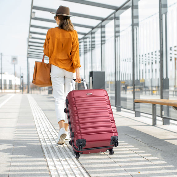 Trolley Reiskofferset / Kofferset Rome - 4-delig - Rood - ABS - Afbeelding 2