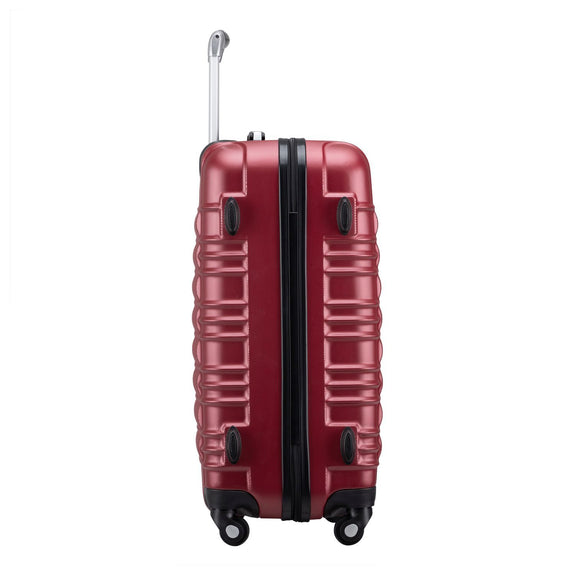Trolley Reiskofferset / Kofferset Rome - 4-delig - Rood - ABS - Afbeelding 7