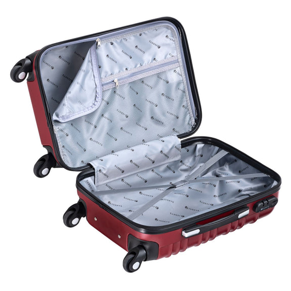 Trolley Reiskofferset / Kofferset Rome - 4-delig - Rood - ABS - Afbeelding 9