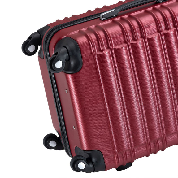 Trolley Reiskofferset / Kofferset Rome - 4-delig - Rood - ABS - Afbeelding 10