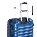 Trolley Reiskofferset / Kofferset Rome - 4-delig - Blauw - ABS