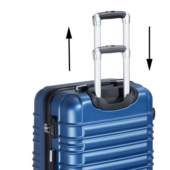 Trolley Reiskofferset / Kofferset Rome - 4-delig - Blauw - ABS - Afbeelding 13