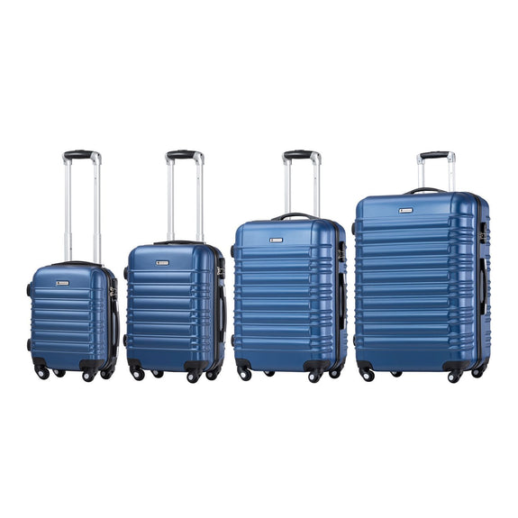 Trolley Reiskofferset / Kofferset Rome - 4-delig - Blauw - ABS - Afbeelding 4