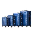 Trolley Reiskofferset / Kofferset Rome - 4-delig - Blauw - ABS