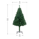 Kunstkerstboom / Kerstboom - 150 x 78 cm - LED - Incl. Voet
