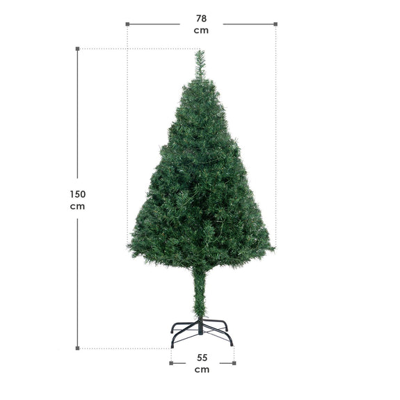 Kunstkerstboom / Kerstboom - 150 x 78 cm - LED - Incl. Voet - Afbeelding 13