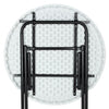 Inklapbare statafels - set van 2 - Ø 72 cm - wit - Afbeelding 3