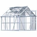 Tuinkas / Kweekkas / Kas - Aluminium - 250x190x195cm - 2 Dakramen