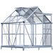 Tuinkas / Kweekkas / Kas - Aluminium - 190x190x195cm - Incl. Fundering