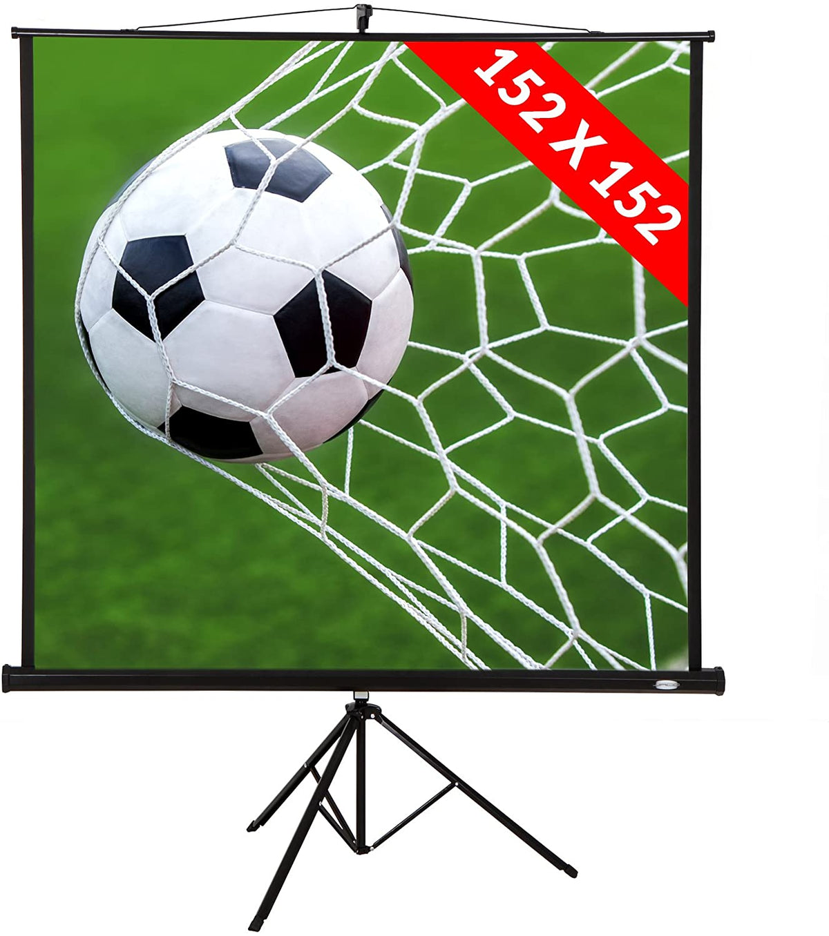 Beamerscherm met statief - 85 inch - 152 x 152 cm