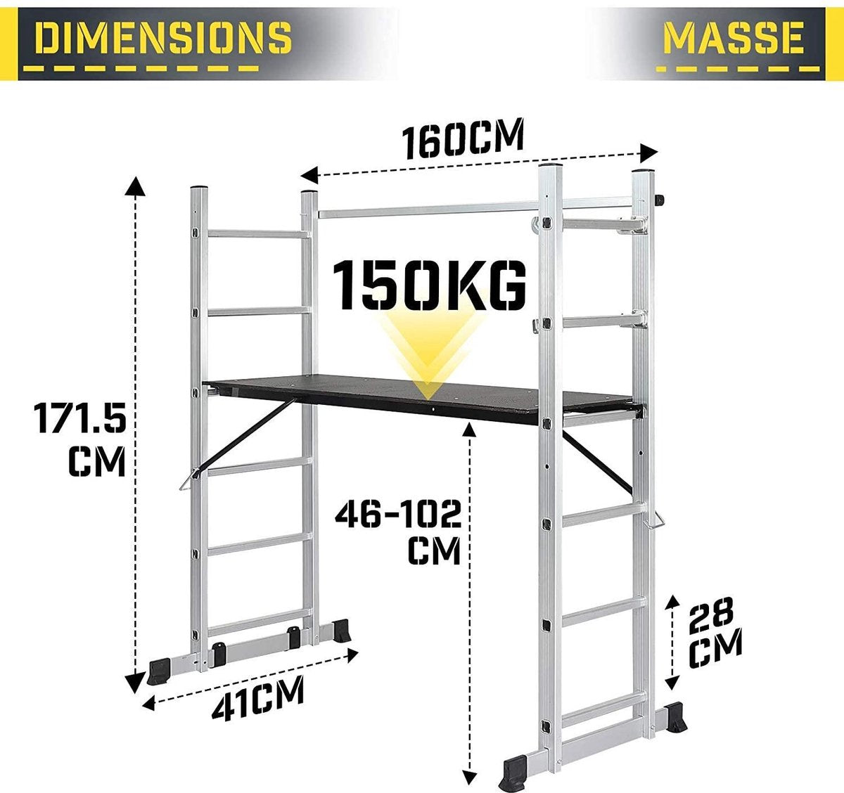 Steiger/ladder Timbertech 171,5 cm